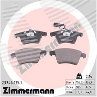 Brake pads for disc brakes