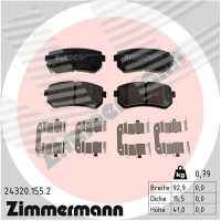 Brake pads for disc brakes