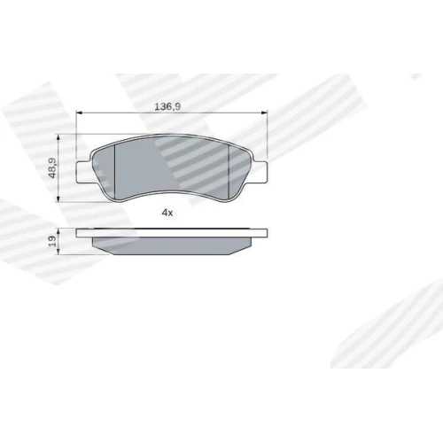 BRAKE PADS FOR DISC BRAKES - 4