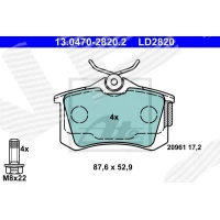 Brake pads for disc brakes