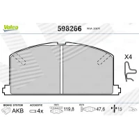 Brake pads for disc brakes