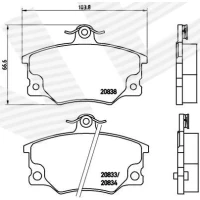 Brake pads for disc brakes