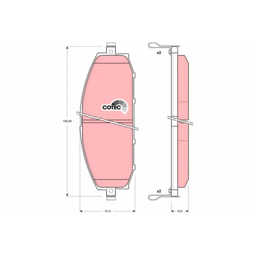 BRAKE PADS FOR DISC BRAKES - 0