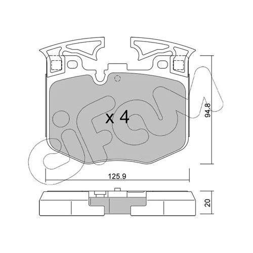 BRAKE PADS FOR DISC BRAKES - 0