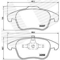 Brake pads for disc brakes