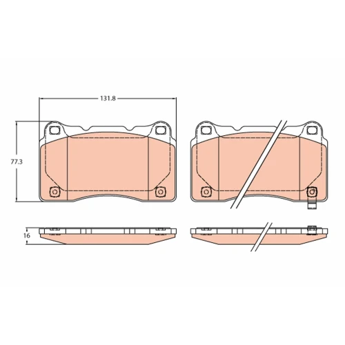 BRAKE PADS FOR DISC BRAKES - 0