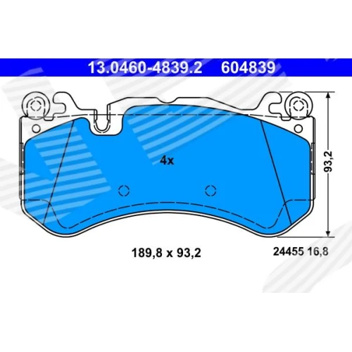 BRAKE PADS FOR DISC BRAKES - 0