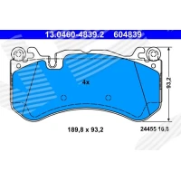 Brake pads for disc brakes