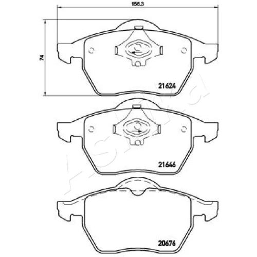 BRAKE PADS FOR DISC BRAKES - 1