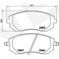 Brake pads for disc brakes