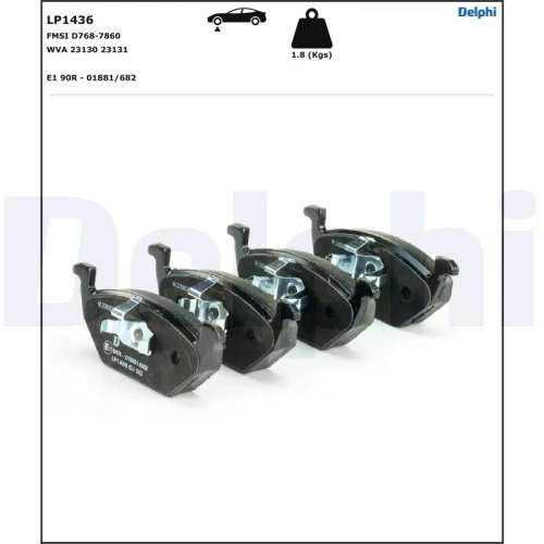 BRAKE PADS FOR DISC BRAKES - 1