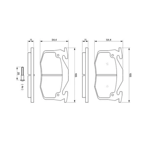 BRAKE PADS FOR DISC BRAKES - 4