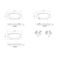 Brake pads for disc brakes