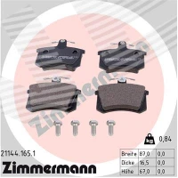 Brake pads for disc brakes