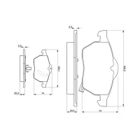 Brake pads for disc brakes