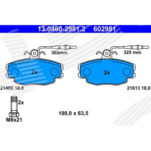 BRAKE PADS FOR DISC BRAKES - 0