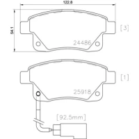 Brake pads for disc brakes