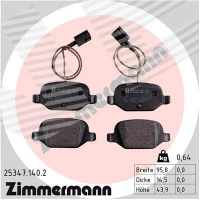 Brake pads for disc brakes