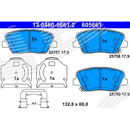 BRAKE PADS FOR DISC BRAKES - 0