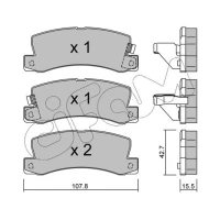 Brake pads for disc brakes