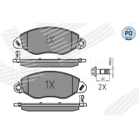 Brake pads for disc brakes