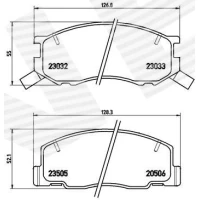 Brake pads for disc brakes