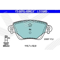 Brake pads for disc brakes