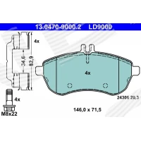 Brake pads for disc brakes