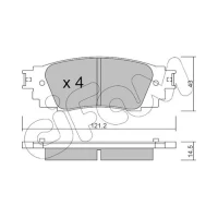 Brake pads for disc brakes