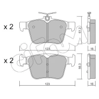 Brake pads for disc brakes