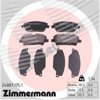 Brake pads for disc brakes