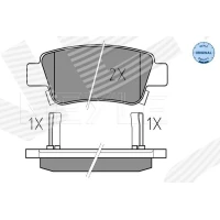 Brake pads for disc brakes