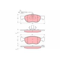 Brake pads for disc brakes