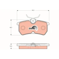 Brake pads for disc brakes