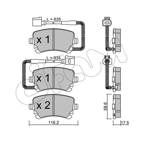 BRAKE PADS FOR DISC BRAKES - 0