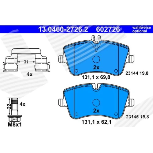 BRAKE PADS FOR DISC BRAKES - 1