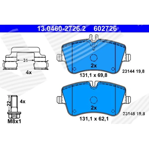 BRAKE PADS FOR DISC BRAKES - 0