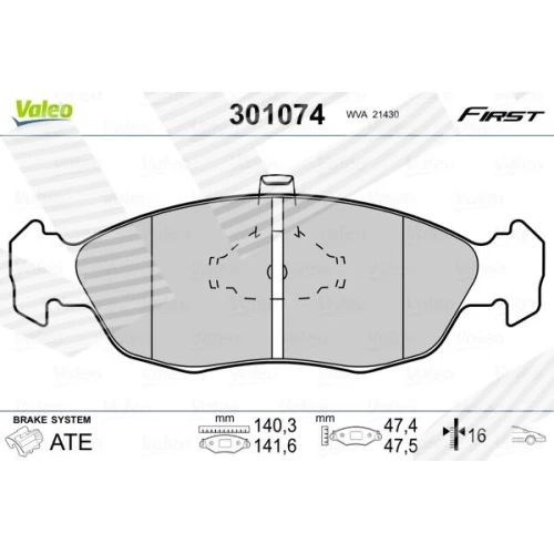 BRAKE PADS FOR DISC BRAKES - 0