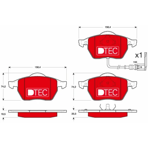 BRAKE PADS FOR DISC BRAKES - 0