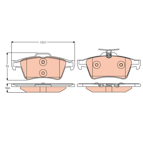 BRAKE PADS FOR DISC BRAKES - 0