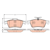 Brake pads for disc brakes