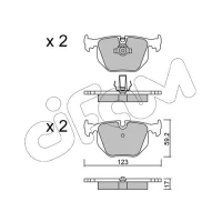 Brake pads for disc brakes