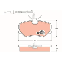 Brake pads for disc brakes