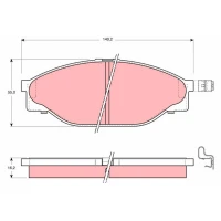 Brake pads for disc brakes