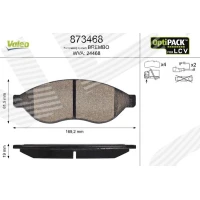 Brake pads for disc brakes