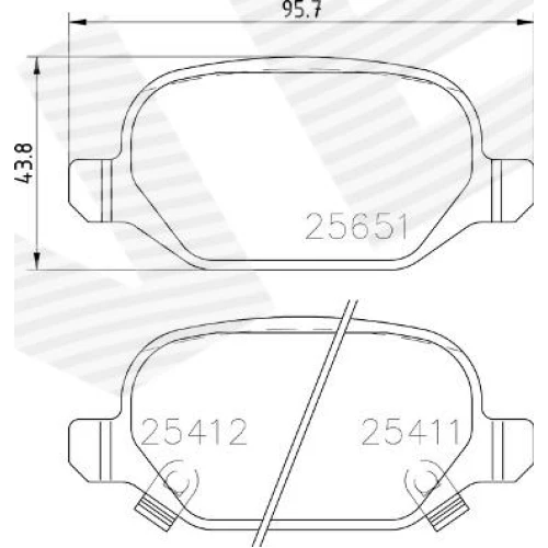 BRAKE PADS FOR DISC BRAKES - 0