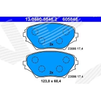 Brake pads for disc brakes