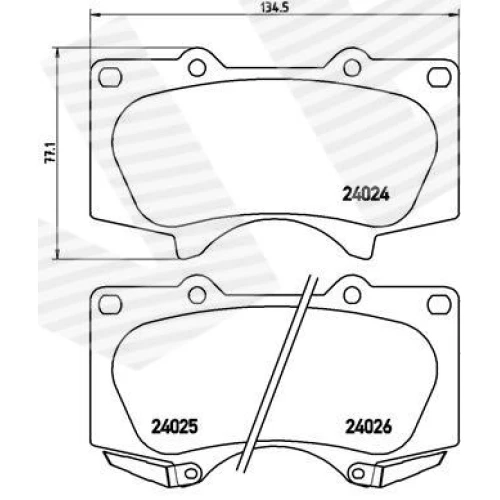 BRAKE PADS FOR DISC BRAKES - 0