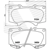 Brake pads for disc brakes