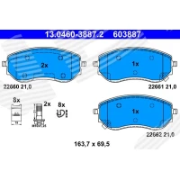 Brake pads for disc brakes